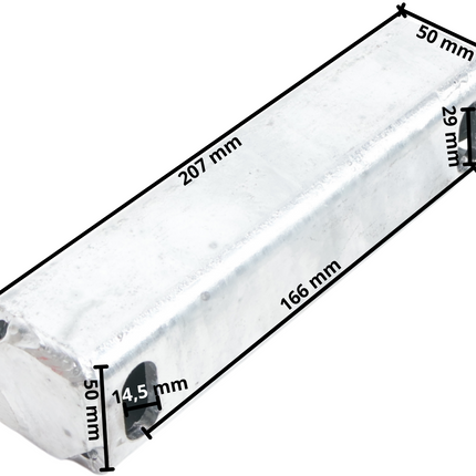 Knott Knott adapterplaat - hartmaat 166 mm - hoogte 50 mm