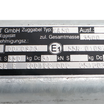 Knott Knott adapterplaat - hartmaat 166/207mm - hoogte 50 mm
