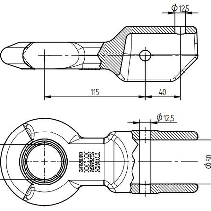 Knott Knott KF35-D1 / KF35-D2 - din-oog/trekoog - rond 50 mm - 3500 kg - voor geremde trailers