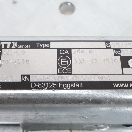 Knott Knott V-dissel - koker 50 mm - 750 kg - ongeremde koppeling