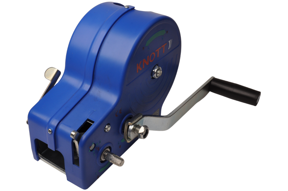 Knott Ongeremde handlier - 900/450 kg - inclusief lierband en lasthaak - 2 snelheden