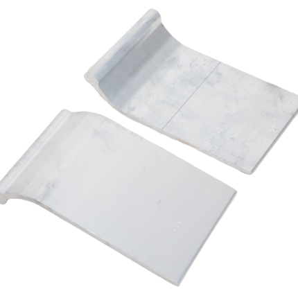 Metalmec Metalmec aluminium oprijplaat beugel set - 2 beugels + 4 blokkeerdopjes