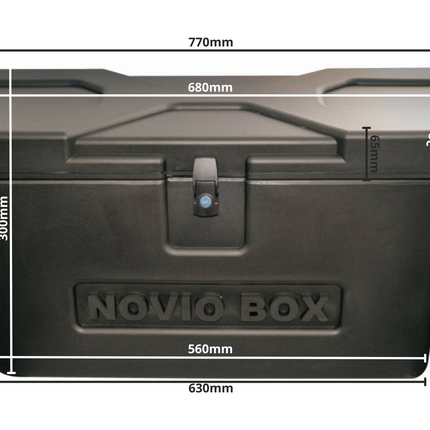 Novio Novio box bovenbouw disselbak inclusief geïntegreerd slot - 770x355x370 mm