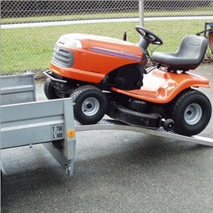 Novio Set gebogen oprijplaten - aluminium - 1000 kg (200x26 cm)