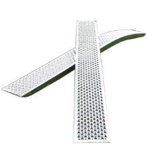 Novio Set gebogen oprijplaten - aluminium - 1000 kg (250x26 cm)