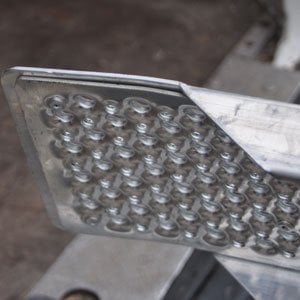 Novio Set gebogen oprijplaten - aluminium - 400 kg (150x20 cm)
