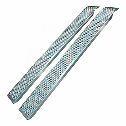 Novio Set oprijplaten - aluminium - recht - 1000 kg (200x26 cm)