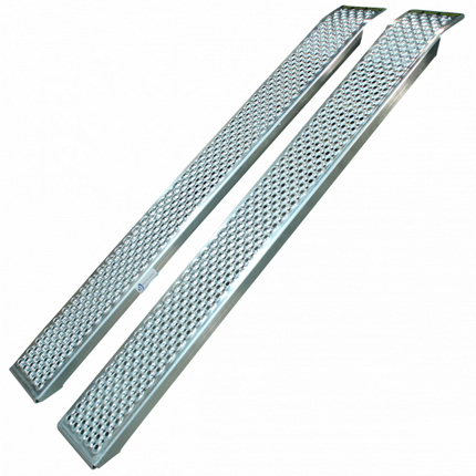 Novio Set oprijplaten - aluminium - recht 400 kg (200x20 cm)