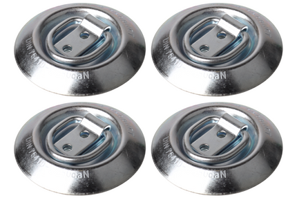 Novio Verzonken vloerring rond - maximale belasting 250 daN - set van 4 stuks