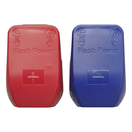 ProPlus Accupoolklemmen set (+) en (-) met snelaansluiting - 12-24V