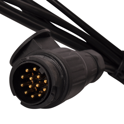 Radex Complete Radex 5001 verlichtingsbalk - 150 cm breed- 13 polige stekker op 9 meter hoofdkabel
