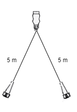 Radex Radex hoofdkabel - 5 meter - 7 polig - 2x 5 polige connector