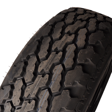 Savero Compleet aanhanger wiel - 185/70R13C - offroad profiel - zwarte velg - steekmaat: 5x112 - draagvermogen: 950 kg - naafdiameter: 67 mm