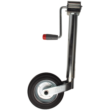 Simol Premium Neuswiel - 48 mm - draagvermogen: 150 kg - zijslinger en rubber wiel op stalen velg