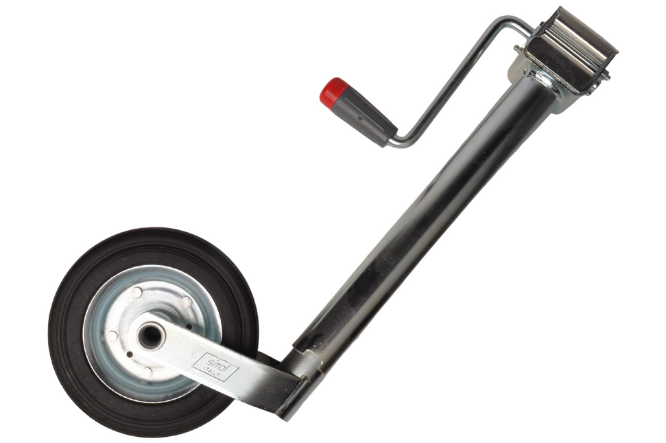 Simol Premium Neuswiel - 48 mm - draagvermogen: 150 kg - zijslinger en rubber wiel op stalen velg