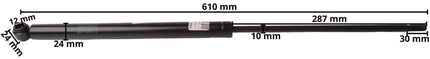 Stabilus Schlegl oploopremdemper SF/SFH 10 - lengte 610 mm