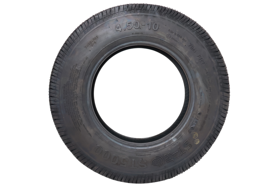 Starco Tubeless band aanhanger - 4.50-10 - draagvermogen: 400 kg - 6PR