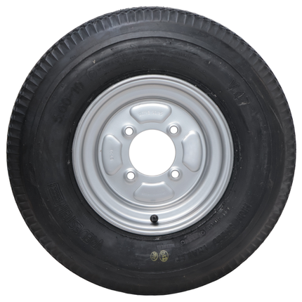 Vredestein Compleet aanhanger wiel - 5.00-10 - Vredestein - steekmaat: 4x115 - draagvermogen: 450 kg - naafdiameter: 85 mm - 6PR