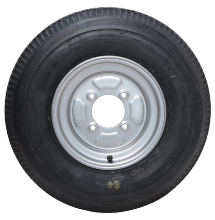Vredestein Compleet aanhanger wiel - 5.00-10 - Vredestein - steekmaat: 4x115 - draagvermogen: 450 kg - naafdiameter: 85 mm - 6PR