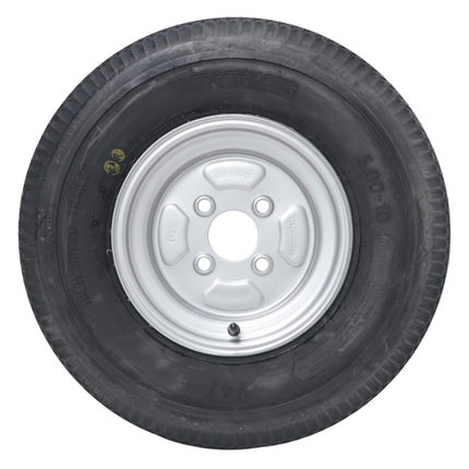 Vredestein Compleet aanhanger wiel - 5.00-10 - Vredestein - steekmaat: 4x100 - draagvermogen: 450 kg - naafdiameter: 60 mm - 6PR