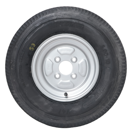 Vredestein Compleet aanhanger wiel - 5.00-10 - Vredestein - steekmaat: 4x100 - draagvermogen: 450 kg - naafdiameter: 60 mm - 6PR