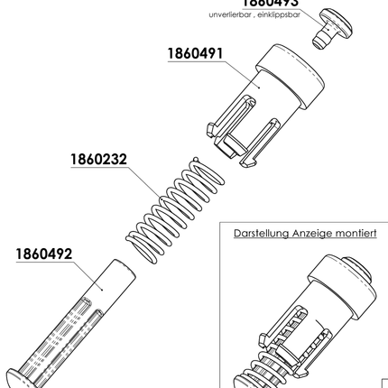 Winterhoff Koppeling indicator voor WS3000 ( na 08-2009) en WS 3500
