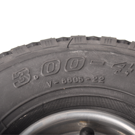 Winterhoff Winterhoff Los wiel voor neuswiel met stalen velg - luchtband 3.00-4 mm - 200 kg maximaal draagvermogen - naafdiameter 20 mm
